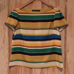 ZARA WOMAN Stretch Silk Top